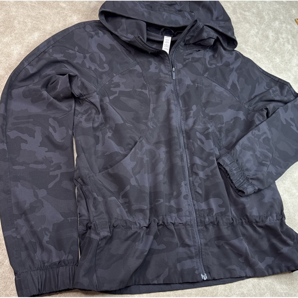 Lululemon Jacket Women Sz 4 Face Forward Incognito Camo Athletic LW4AVRS - Picture 6 of 10